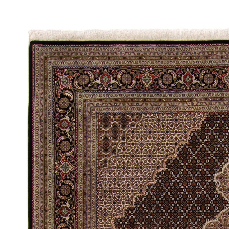 Tapis persan - Tabriz - 299 x 240 cm - bleu foncé
