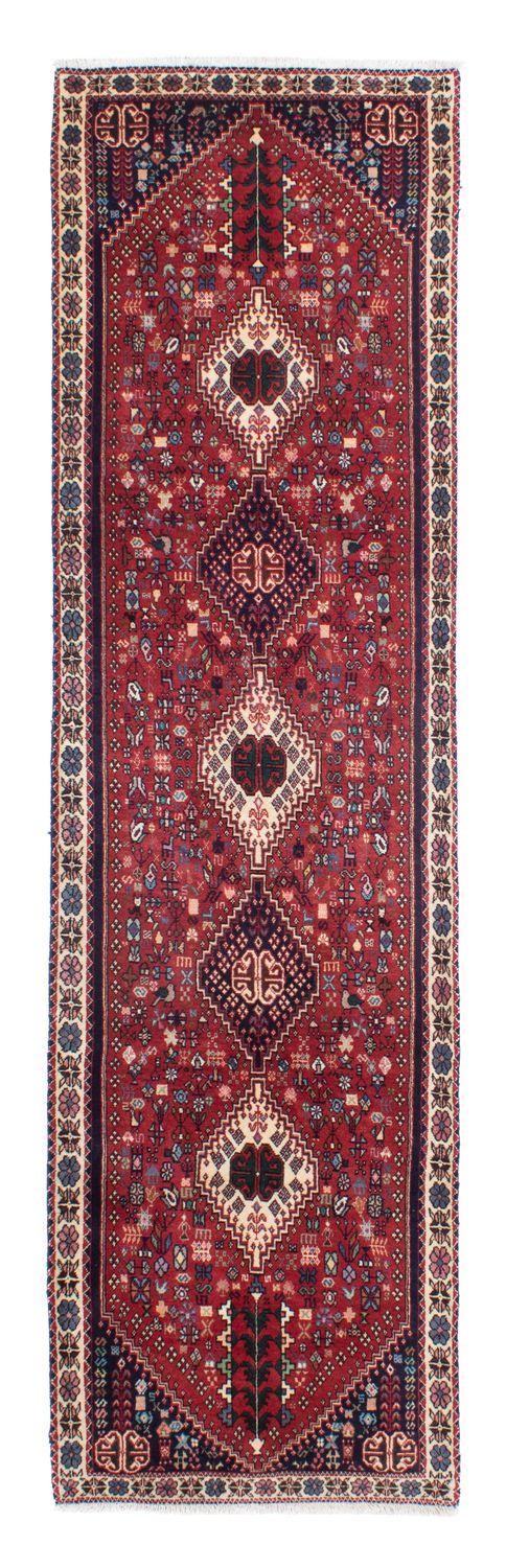 Tapis de couloir Tapis persan - Nomadic - 297 x 77 cm - rouge foncé