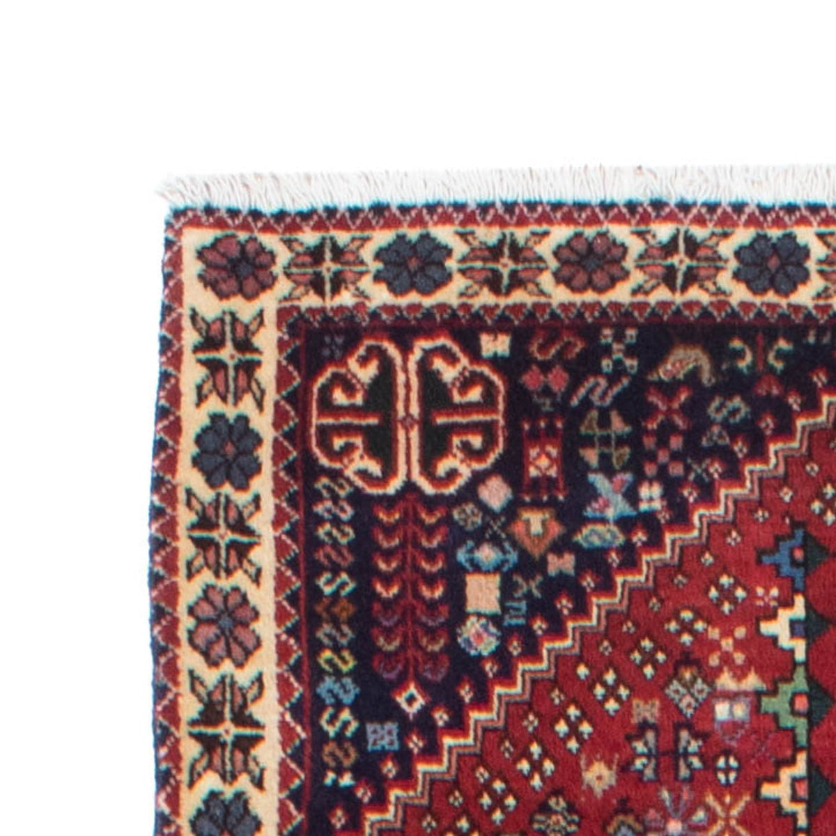 Tapis de couloir Tapis persan - Nomadic - 297 x 77 cm - rouge foncé