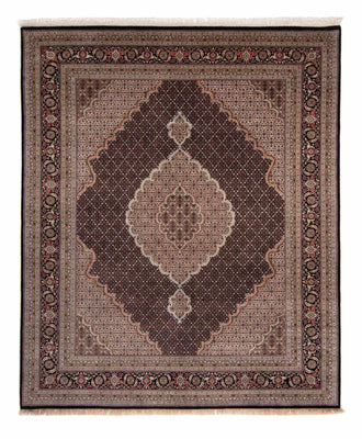 Tapis persan - Tabriz - 303 x 249 cm - bleu foncé