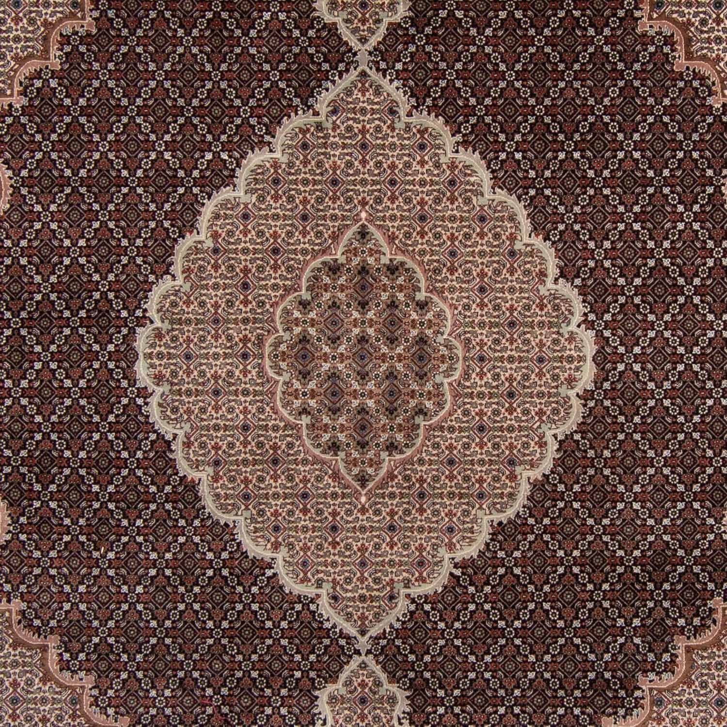 Tapis persan - Tabriz - 303 x 249 cm - bleu foncé