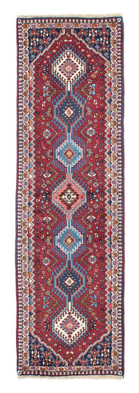 Tapis de couloir Tapis persan - Nomadic - 194 x 60 cm - rouge foncé