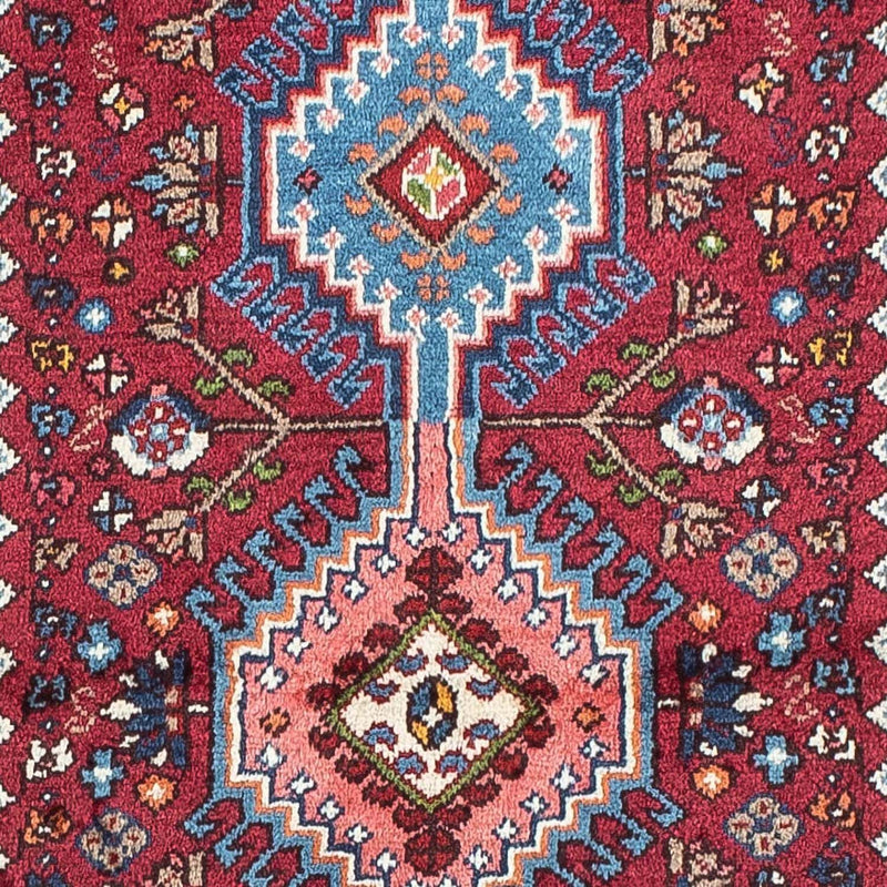 Tapis de couloir Tapis persan - Nomadic - 194 x 60 cm - rouge foncé