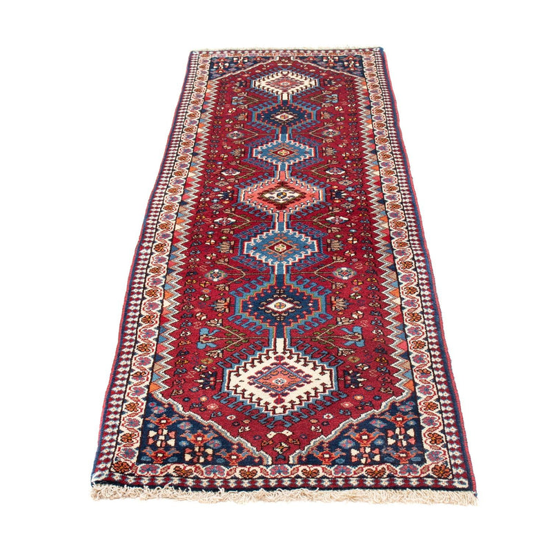 Tapis de couloir Tapis persan - Nomadic - 194 x 60 cm - rouge foncé