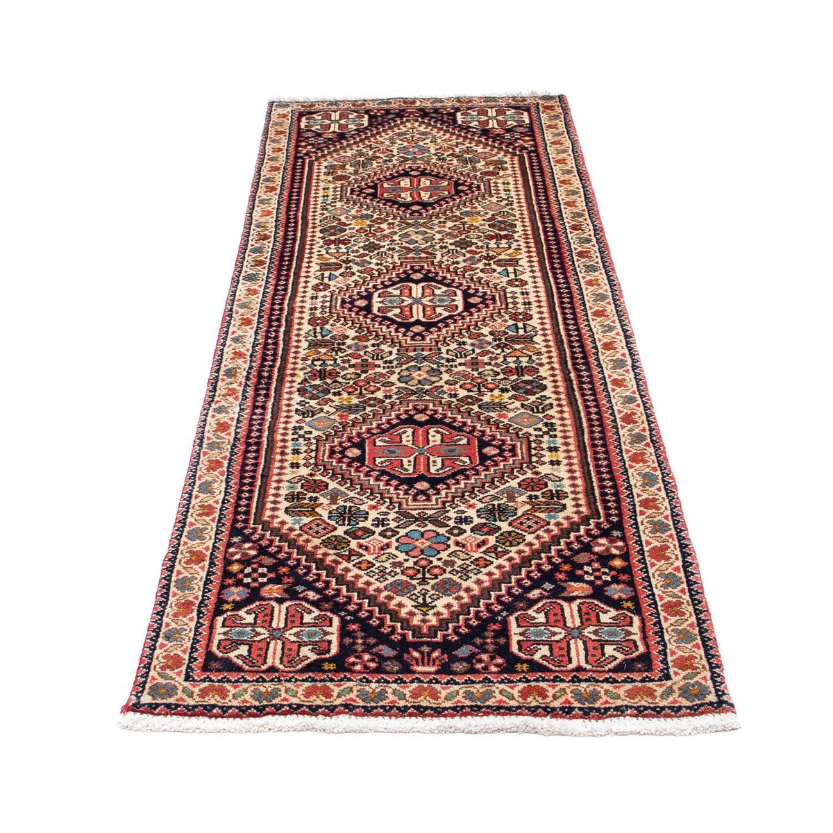Tapis de couloir Tapis persan - Nomadic - 198 x 68 cm - beige
