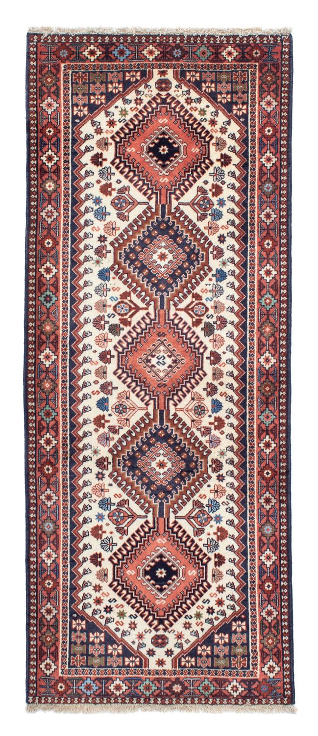 Tapis de couloir Tapis persan - Nomadic - 207 x 81 cm - beige