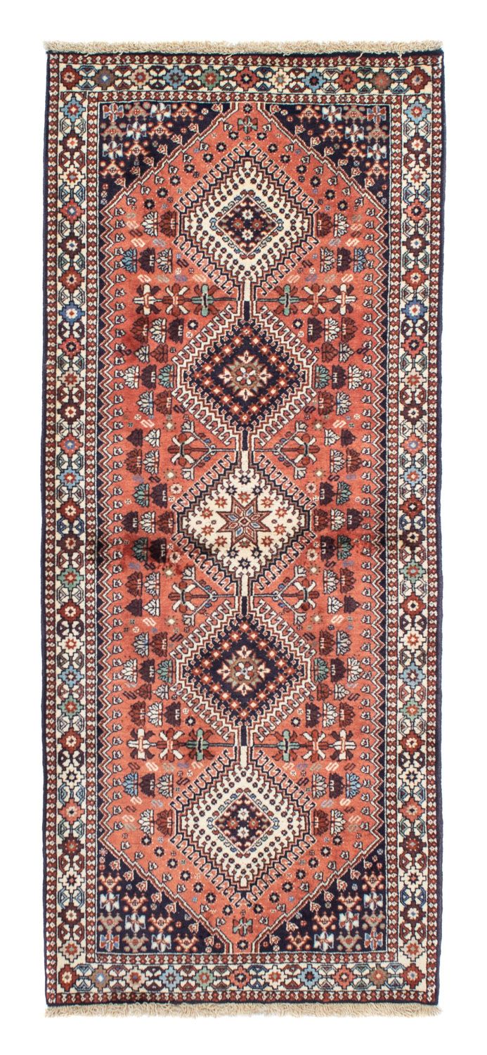 Tapis de couloir Tapis persan - Nomadic - 199 x 80 cm - rouge clair