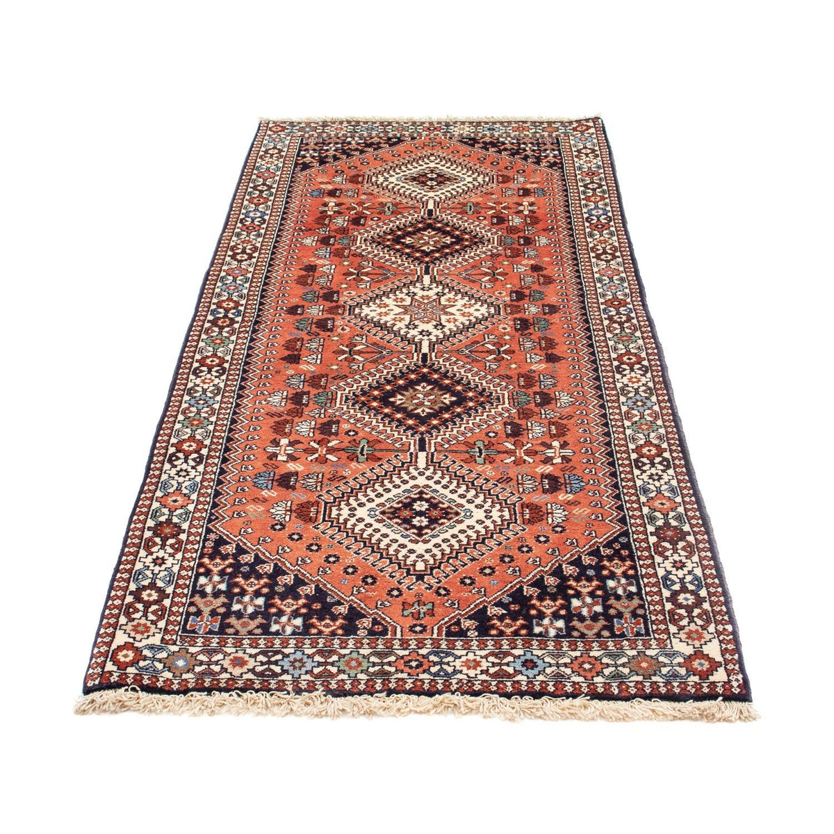 Tapis de couloir Tapis persan - Nomadic - 199 x 80 cm - rouge clair