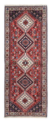 Tapis de couloir Tapis persan - Nomadic - 217 x 83 cm - rouge