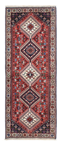 Tapis de couloir Tapis persan - Nomadic - 217 x 83 cm - rouge