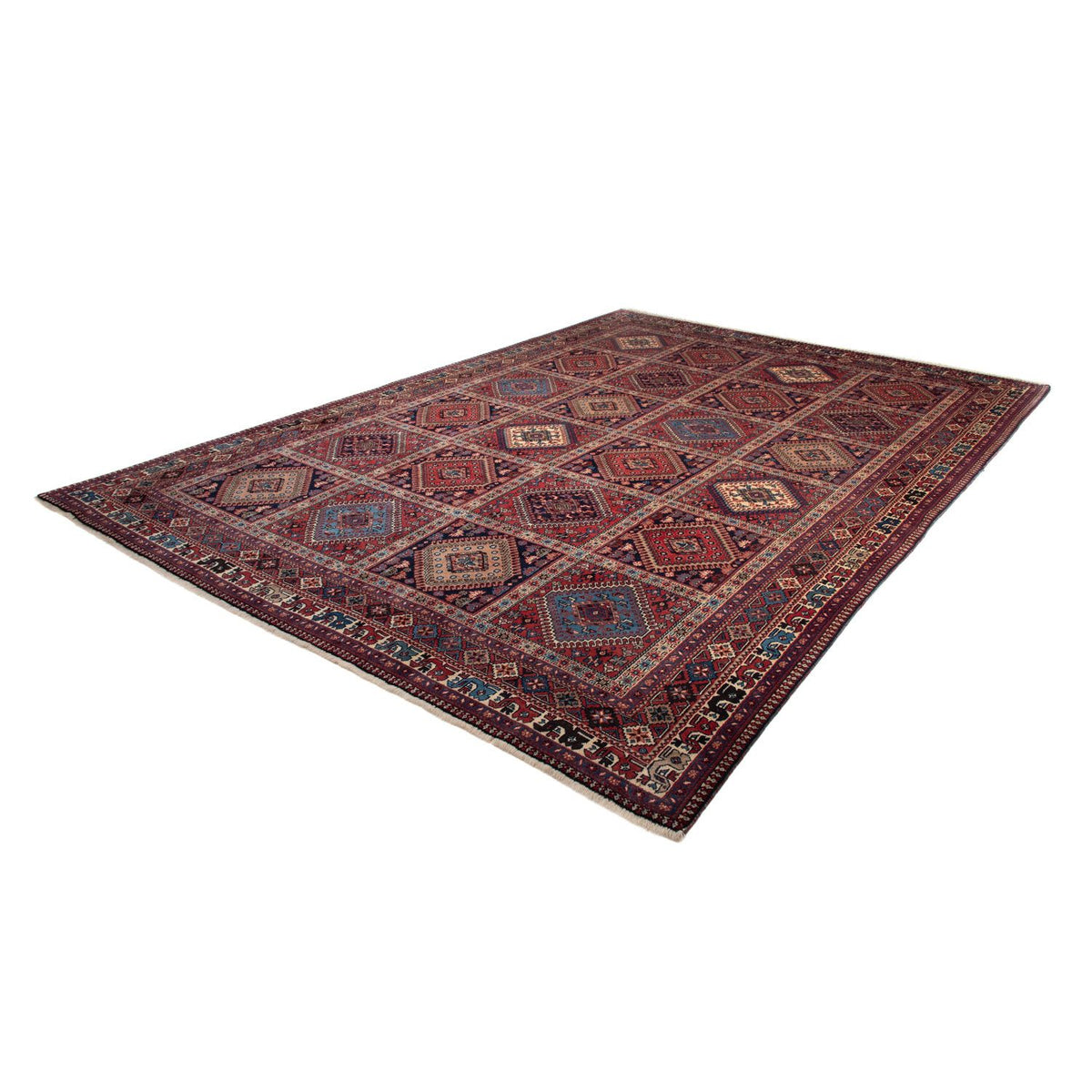 Tapis persan - Nomadic - 353 x 246 cm - rouge foncé