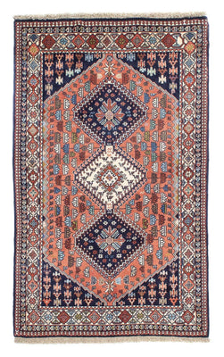 Tapis persan - Nomadic - 160 x 100 cm - bleu foncé