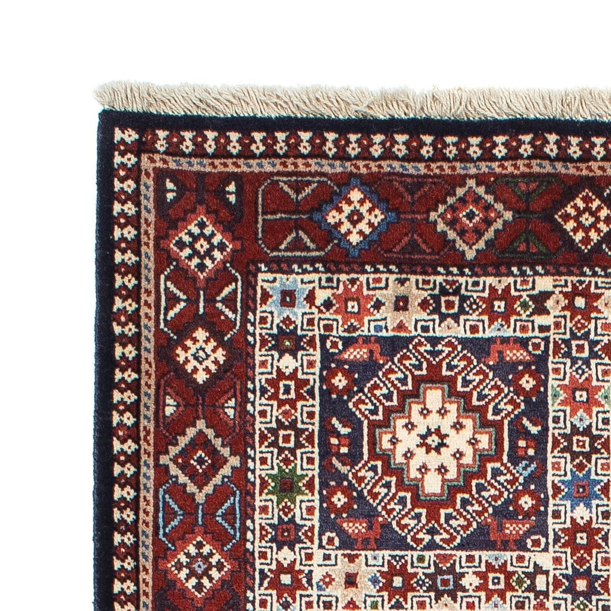 Tapis persan - Nomadic - 160 x 103 cm - bleu foncé