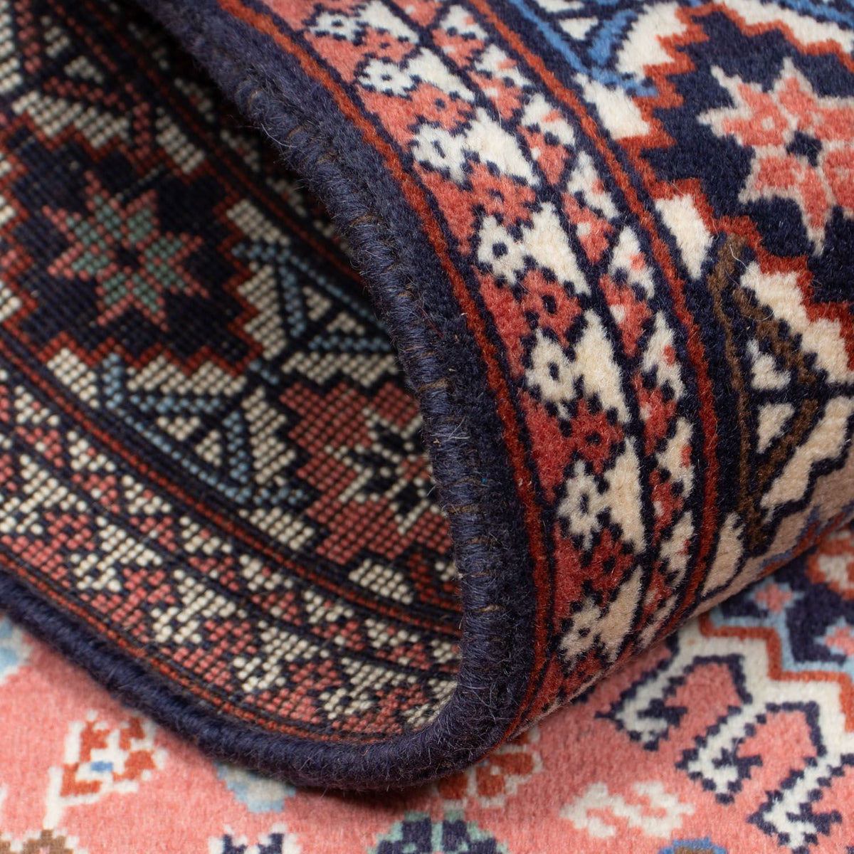 Tapis persan - Nomadic - 155 x 103 cm - bleu foncé