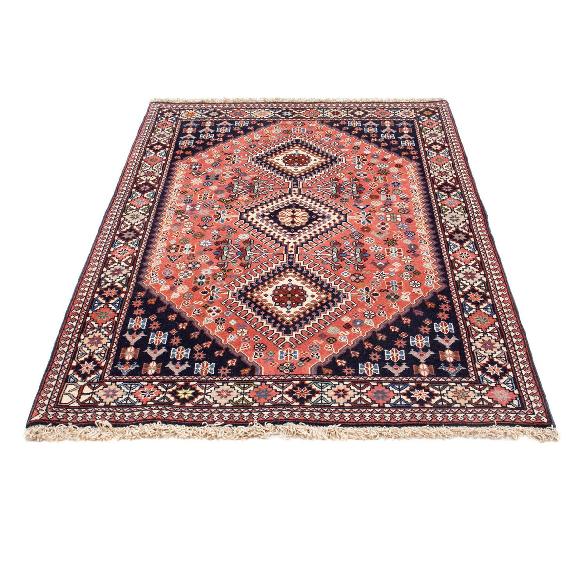 Tapis persan - Nomadic - 155 x 103 cm - bleu foncé