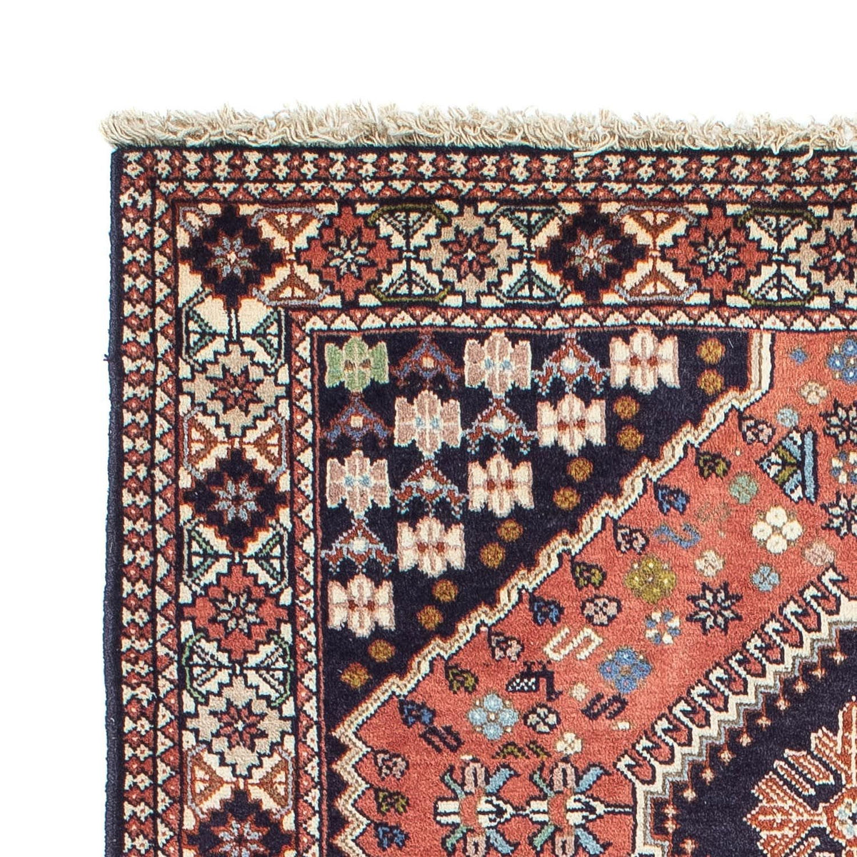 Tapis persan - Nomadic - 150 x 100 cm - bleu foncé