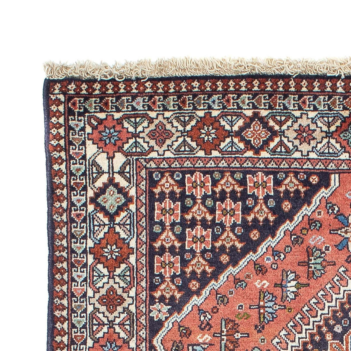 Tapis persan - Nomadic - 150 x 101 cm - bleu foncé