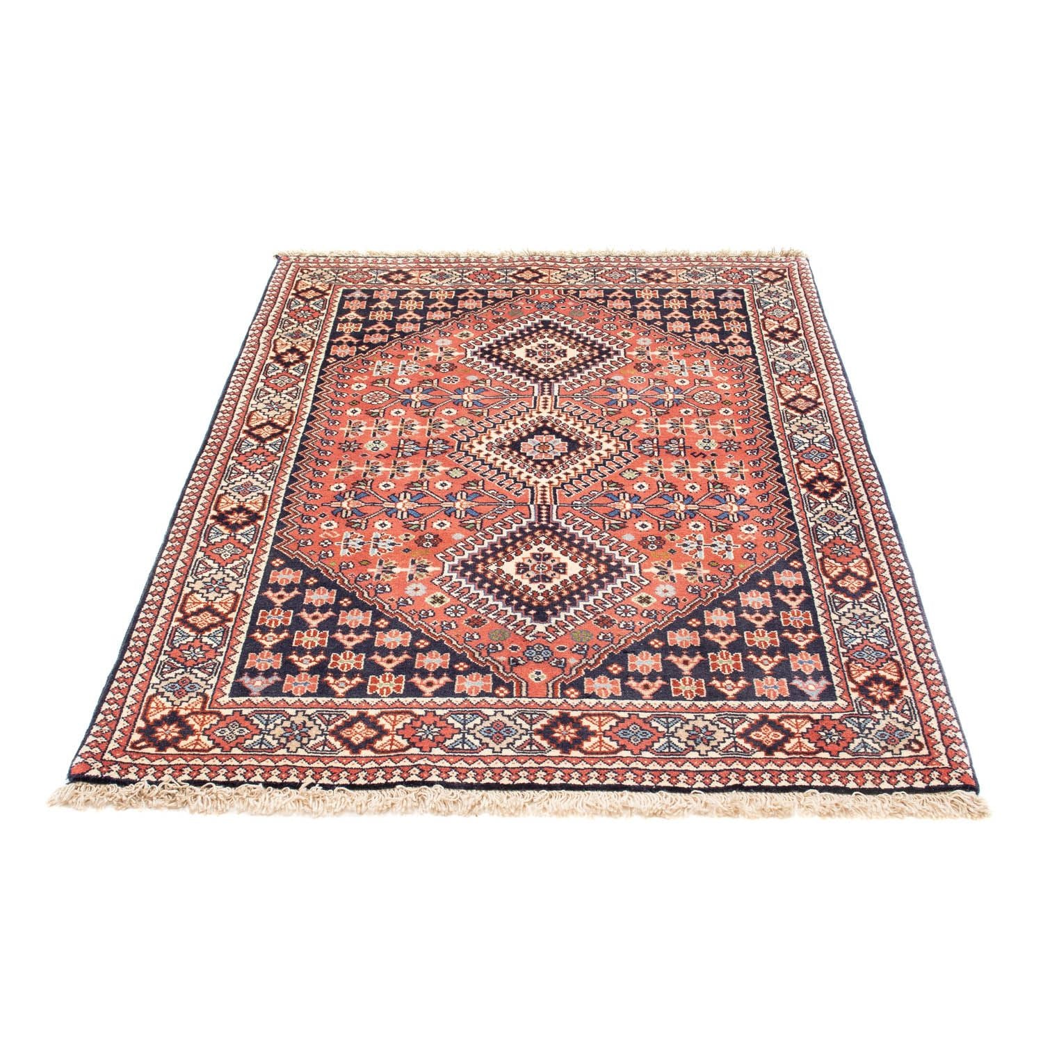 Tapis persan - Nomadic - 144 x 100 cm - bleu foncé