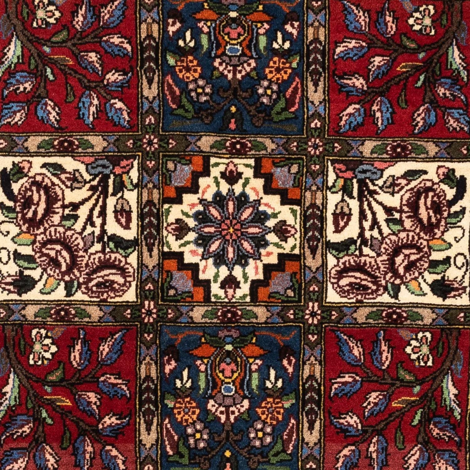 Tapis persan - Nomadic - 150 x 102 cm - rouge foncé
