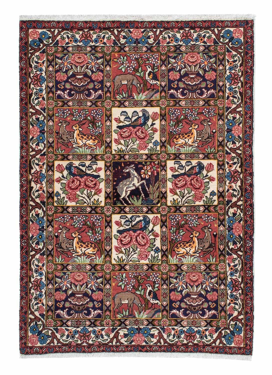 Tapis persan - Nomadic - 153 x 105 cm - rouge clair