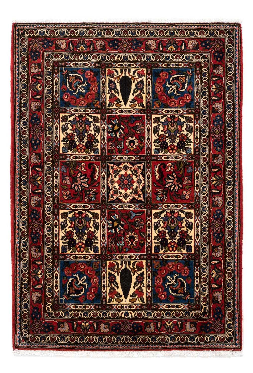 Tapis persan - Nomadic - 153 x 103 cm - rouge foncé