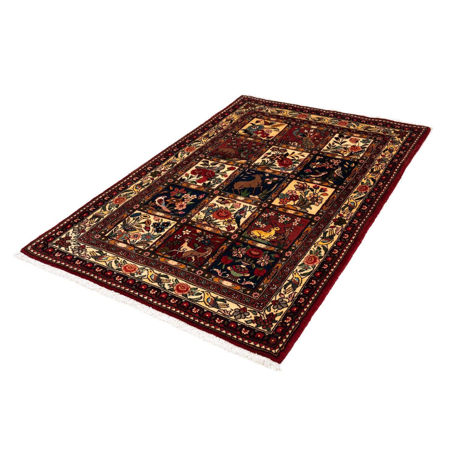 Tapis persan - Nomadic - 172 x 110 cm - rouge foncé