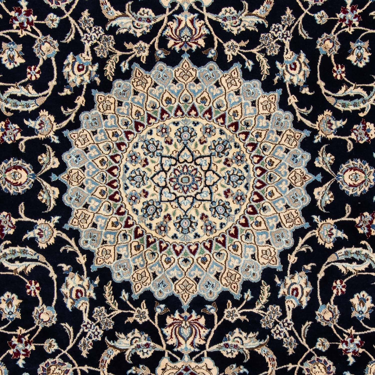 Tapis persan - Nain - Royal - 290 x 200 cm - noir