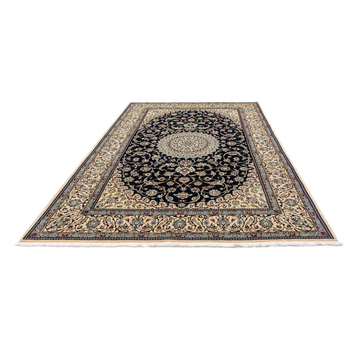 Tapis persan - Nain - Royal - 290 x 200 cm - noir