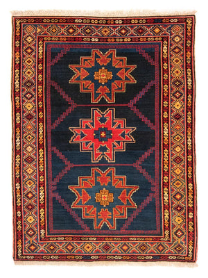 Tapis persan - Nomadic - 173 x 128 cm - bleu foncé