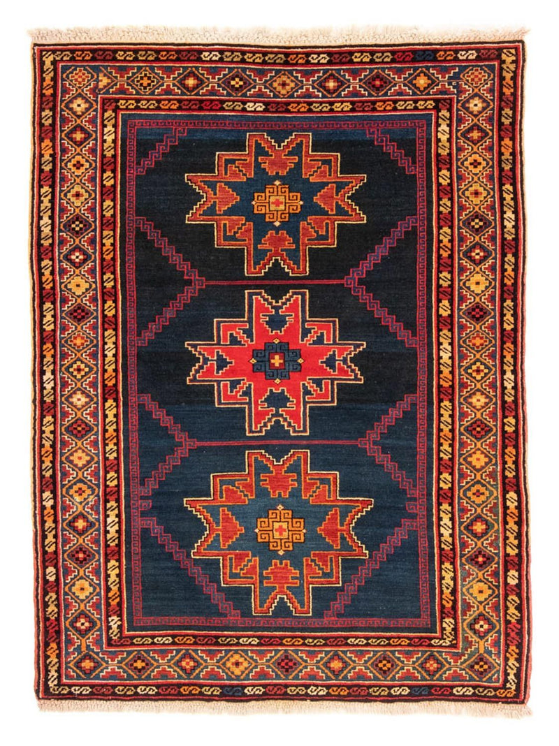 Tapis persan - Nomadic - 173 x 128 cm - bleu foncé