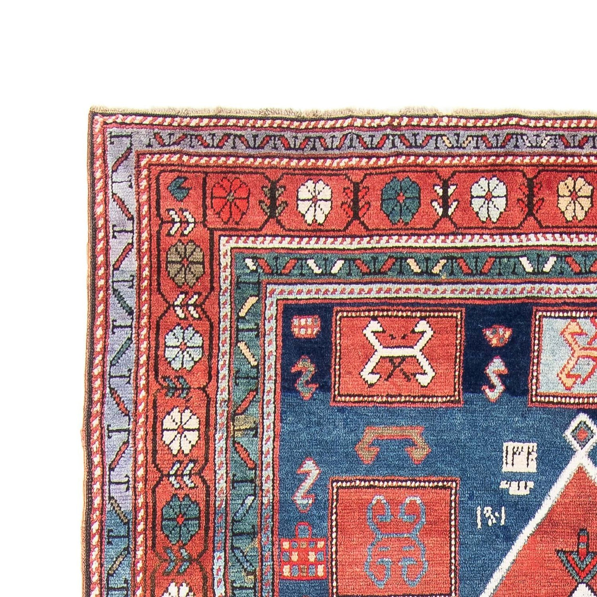 Tapis de couloir Tapis persan - Nomadic - 380 x 170 cm - bleu foncé