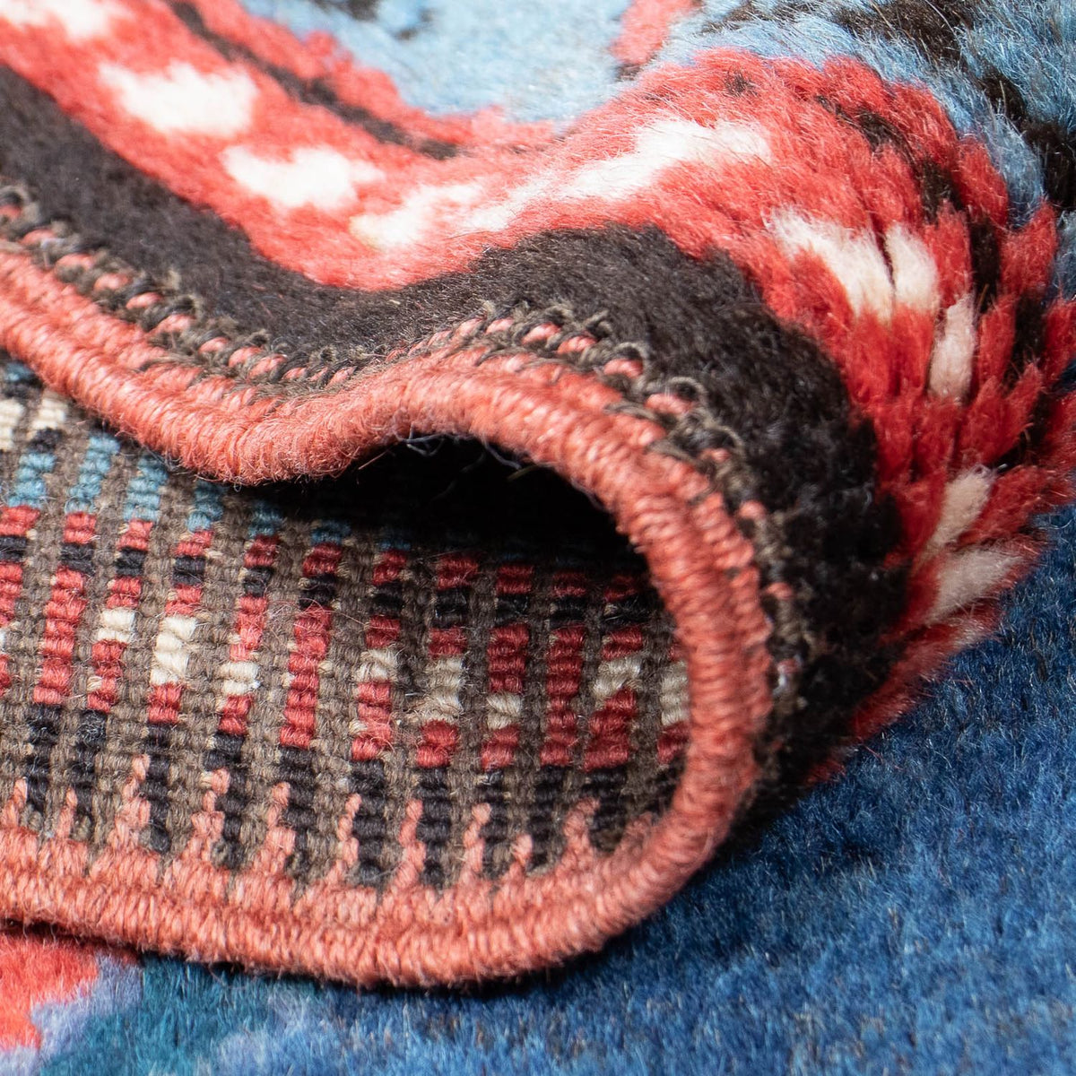 Tapis de couloir Tapis persan - Nomadic - 380 x 170 cm - bleu foncé