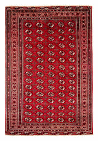 Tapis Turkaman - 368 x 248 cm - rouge foncé
