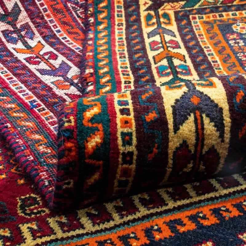 Tapis persan - Nomadic - 271 x 152 cm - rouge foncé