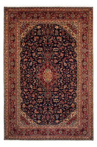 Tapis persan - Nomadic - 310 x 207 cm - bleu foncé