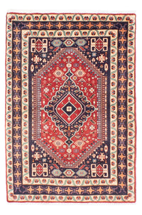 Tapis persan - Nomadic - 180 x 122 cm - rouge foncé