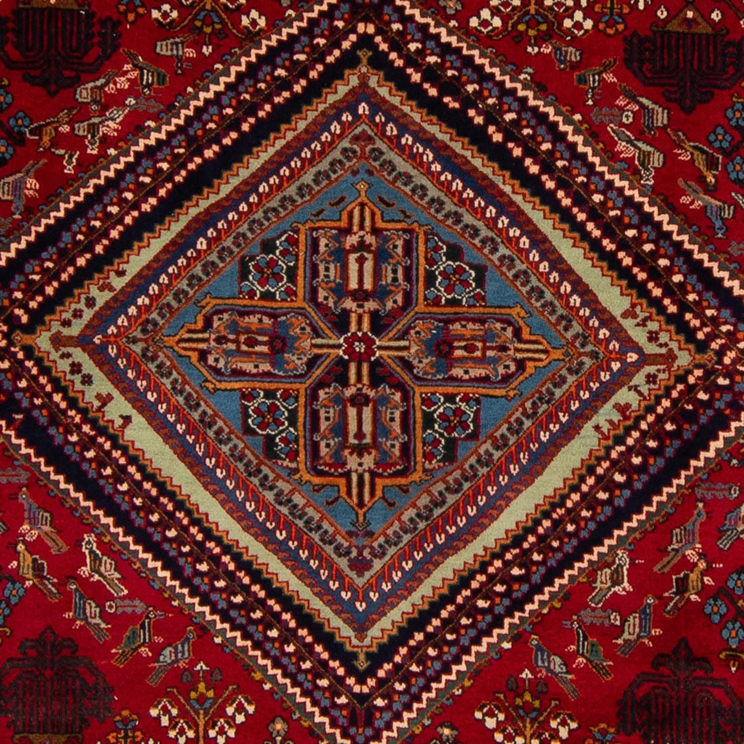 Tapis persan - Nomadic - 324 x 235 cm - rouge foncé