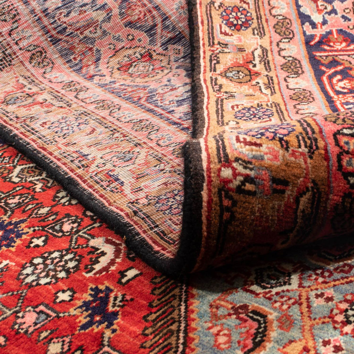 Tapis persan - Bidjar - 332 x 228 cm - rouge foncé