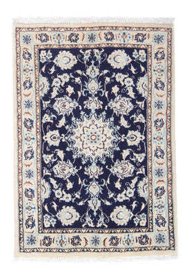 Tapis persan - Nain - Royal - 85 x 55 cm - bleu foncé