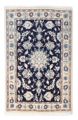 Tapis persan - Nain - 85 x 55 cm - bleu foncé