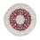 Tapis persan - Nain ronde  - 250 x 250 cm - rouge foncé