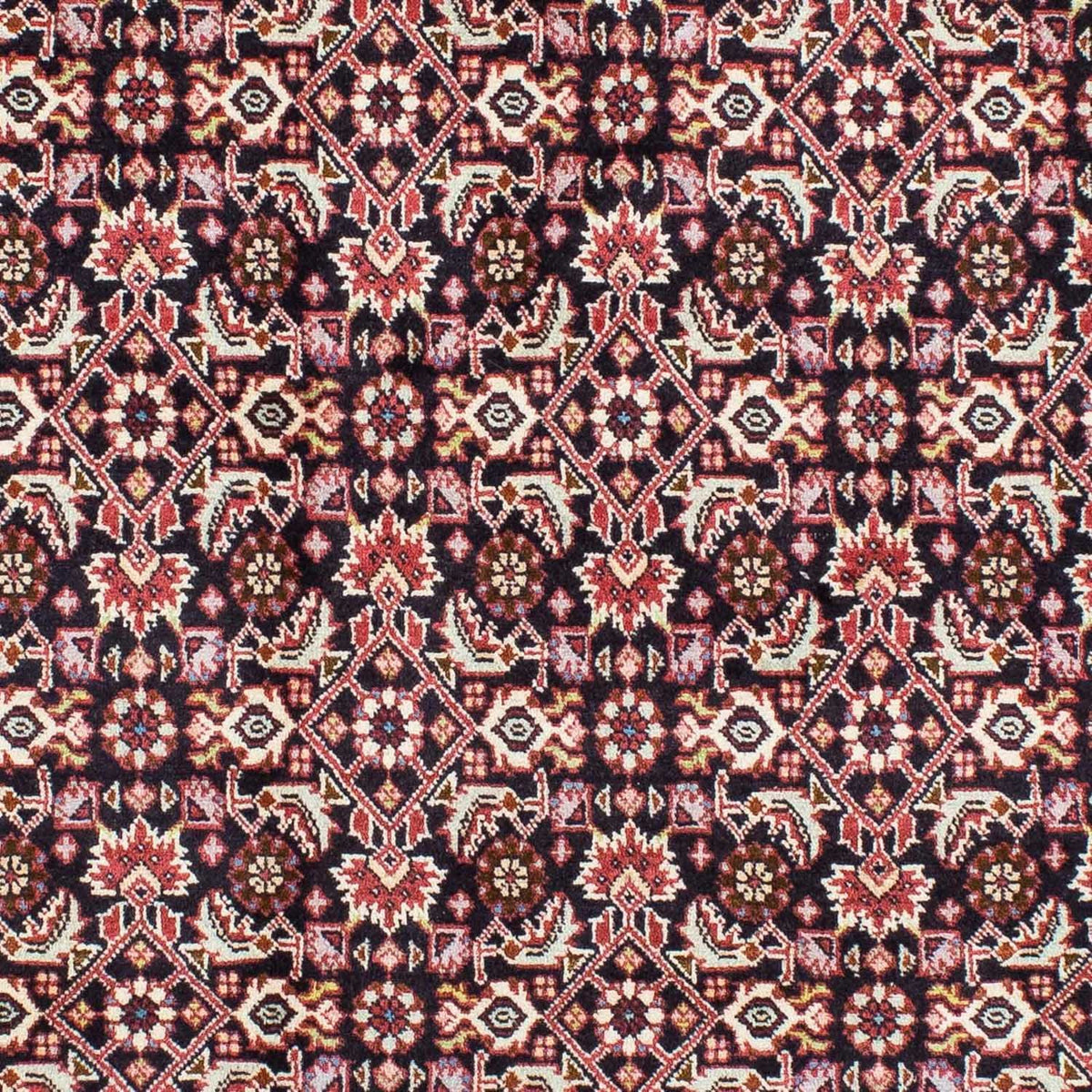 Tapis persan - Bidjar - 220 x 136 cm - bleu foncé