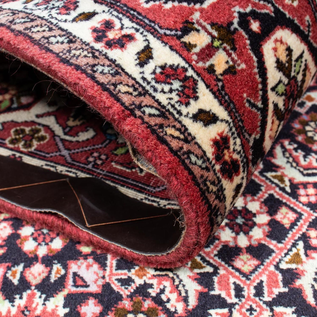 Tapis persan - Bidjar - 220 x 136 cm - bleu foncé