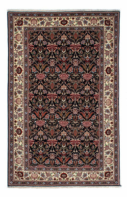 Tapis persan - Ghom - 210 x 132 cm - bleu foncé