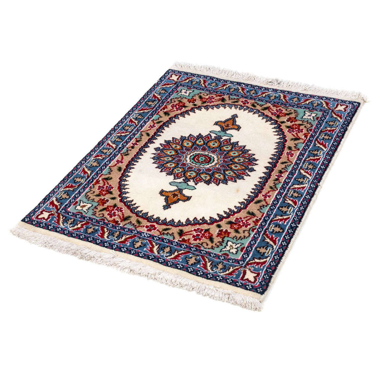 Tapis persan - Nain - 83 x 64 cm - beige
