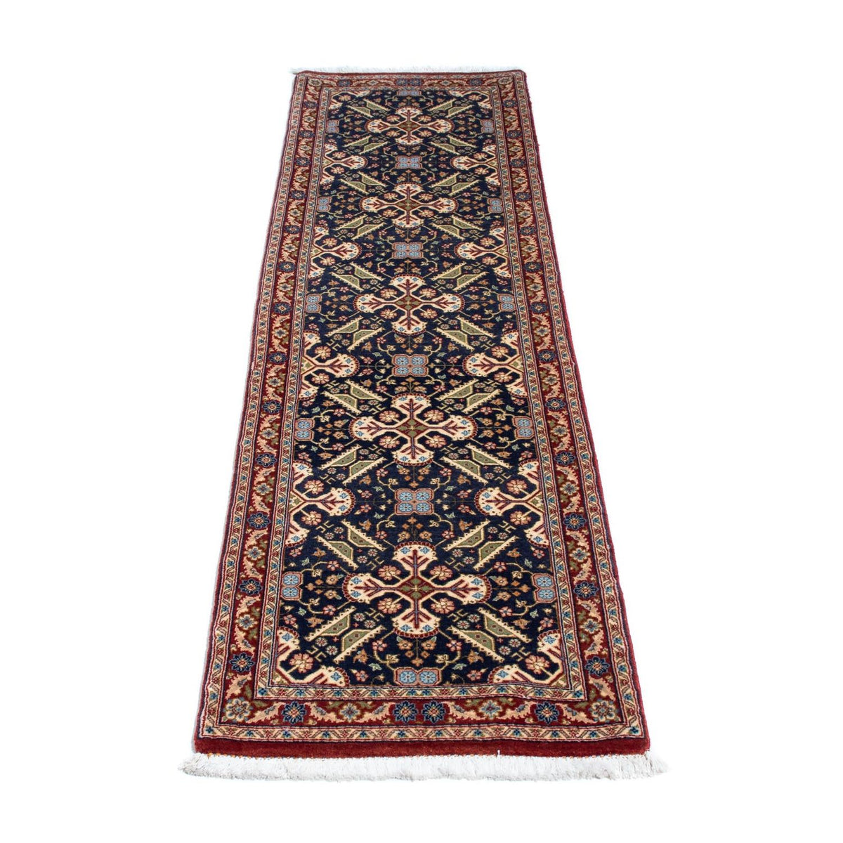 Tapis de couloir Tapis persan - Ghom - 200 x 51 cm - multicolore