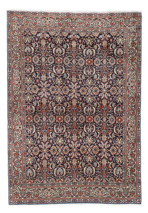 Tapis persan - Bidjar - 203 x 141 cm - bleu foncé