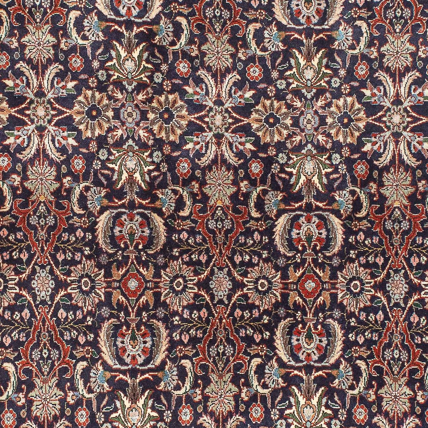 Tapis persan - Bidjar - 203 x 141 cm - bleu foncé
