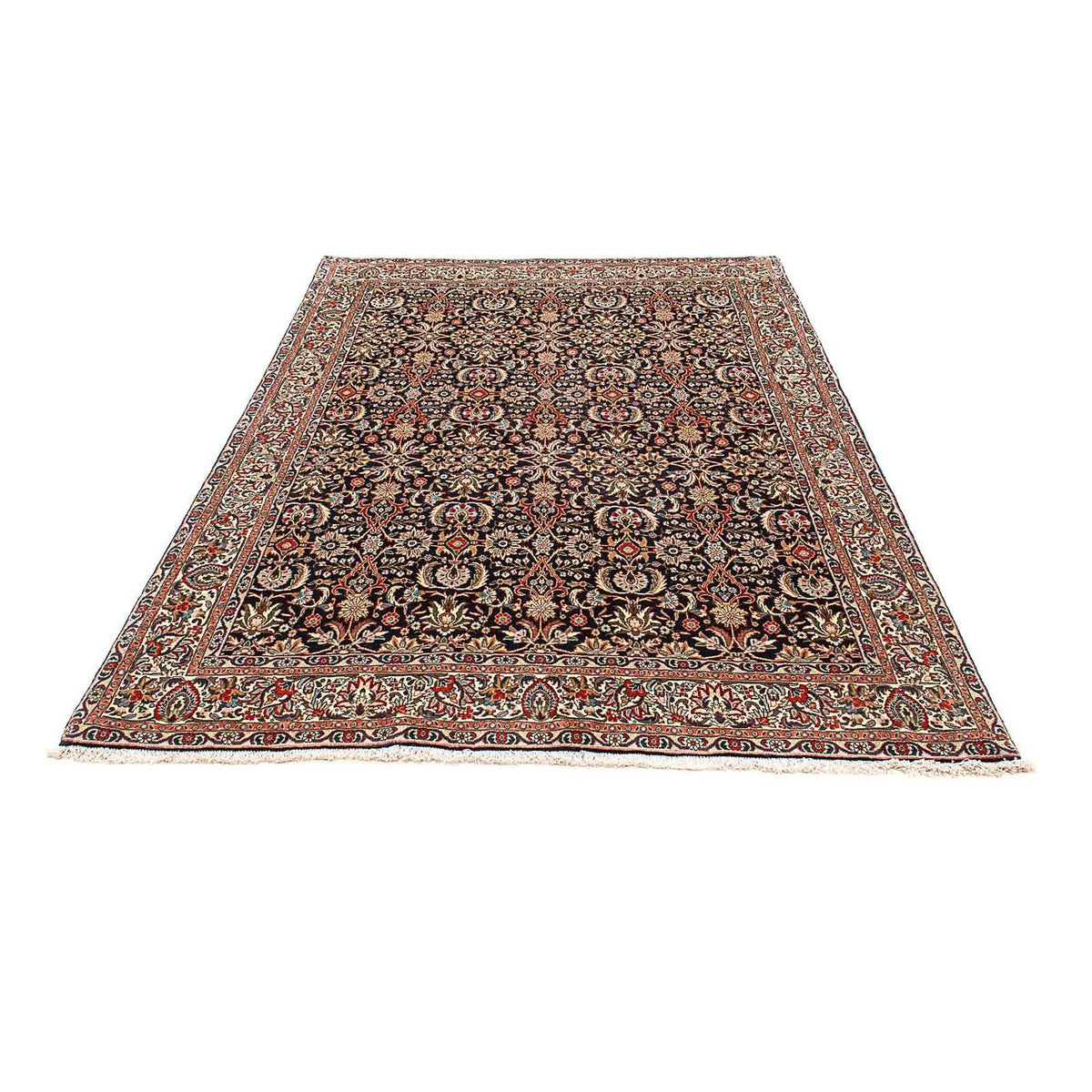 Tapis persan - Bidjar - 203 x 141 cm - bleu foncé