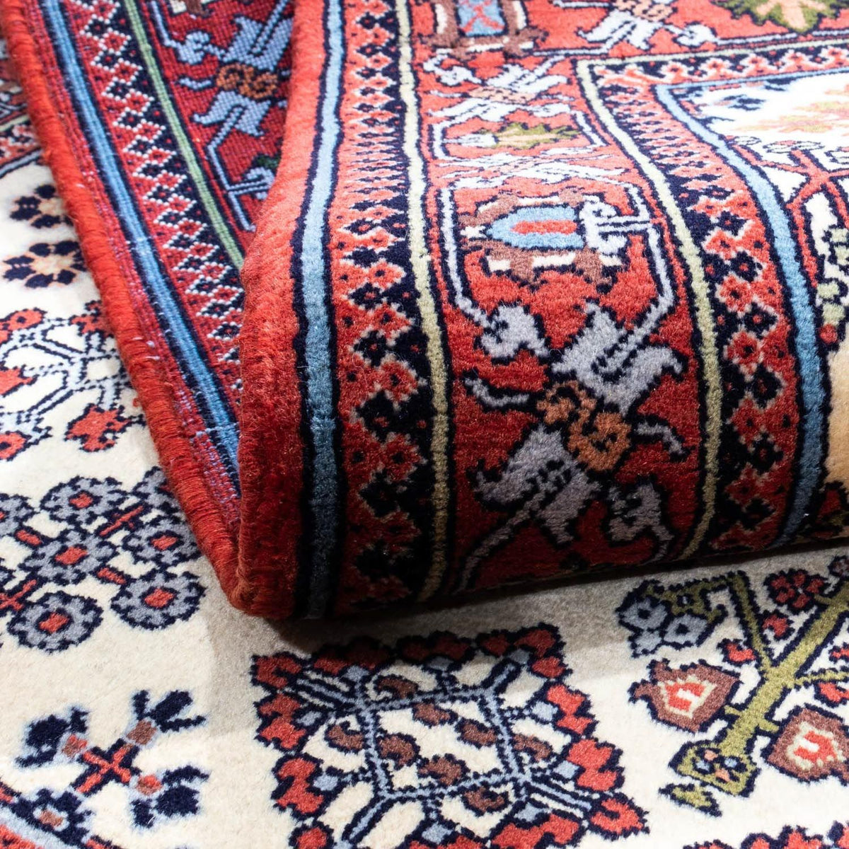 Tapis persan - Nomadic - 158 x 112 cm - beige